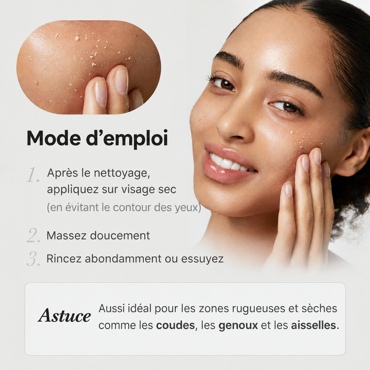 Sérum exfoliant riz à l’acide hypochloreux